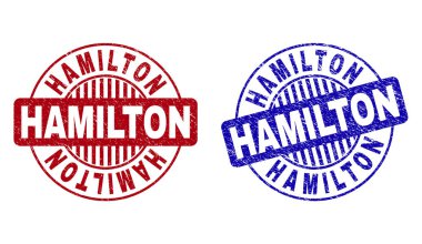 Grunge Hamilton yuvarlak filigranlar çizik