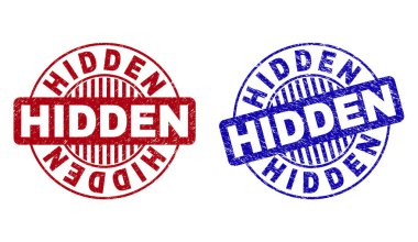 Grunge gizli yuvarlak pul çizik