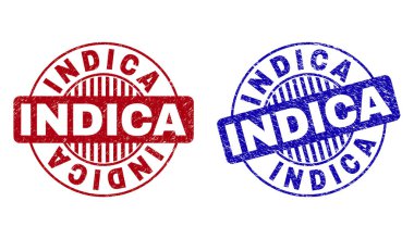 Grunge Indica yuvarlak pul dokulu