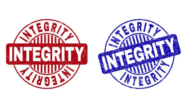 Грандж INTEGRITY Текстуровані круглі фігури — стоковий вектор