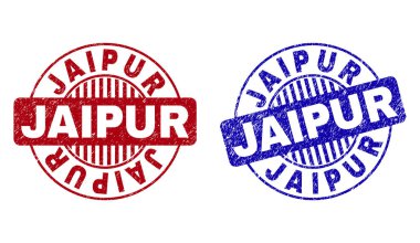 Grunge Jaipur yuvarlak pul çizik