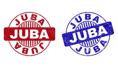 Grunge Juba yuvarlak filigranlar çizik