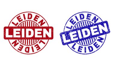 Grunge Leiden dokulu yuvarlak filigranlar