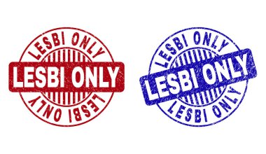 Grunge Lesbi sadece yuvarlak filigranlar dokulu