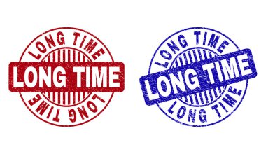 Grunge uzun zaman dokulu yuvarlak pullar