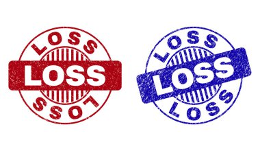 Grunge kaybı çizik yuvarlak Filigranlar