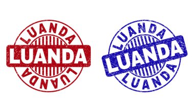 Grunge Luanda çizik yuvarlak Filigranlar