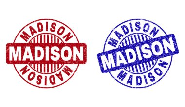 Grunge Madison çizik yuvarlak Filigranlar