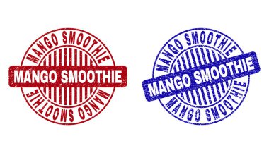 Grunge Mango Smoothie dokulu yuvarlak pullar