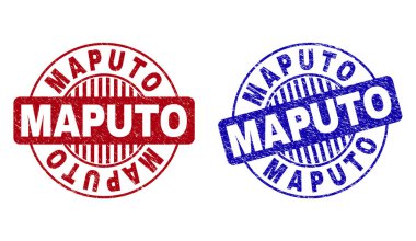 Grunge Maputo çizik yuvarlak Filigranlar