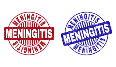 Grunge menenjit dokulu yuvarlak Filigranlar