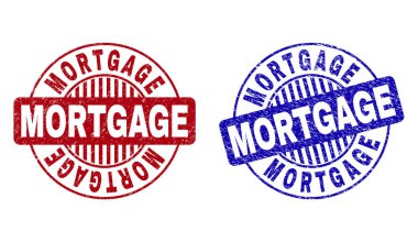 Grunge Mortgage dokulu yuvarlak Filigranlar