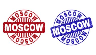 Grunge Moskova çizik yuvarlak Filigranlar