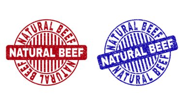 Grunge doğal Beef çizik yuvarlak pullar