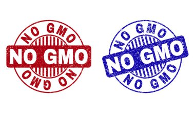Grunge No GMO çizik yuvarlak pullar