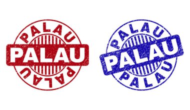 Grunge Palau çizik yuvarlak Filigranlar