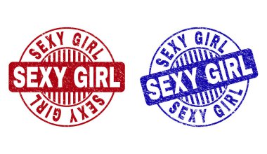 Grunge seksi kız dokulu yuvarlak Filigranlar