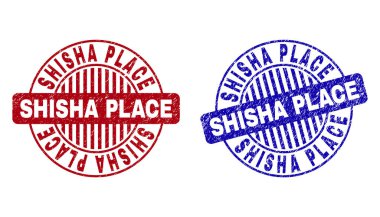 Grunge Shisha Place çizik yuvarlak Filigranlar