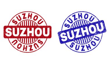 Grunge Suzhou çizik yuvarlak pullar