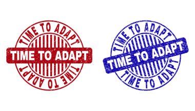 Grunge zaman çizilme yuvarlak filigranlar adapte