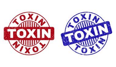 Grunge toksin çizik yuvarlak Filigranlar