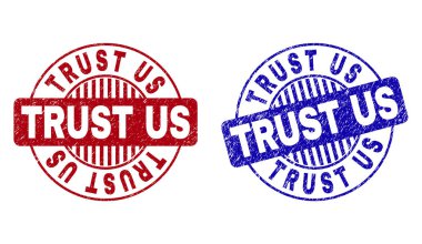 Grunge Trust US dokulu yuvarlak pullar