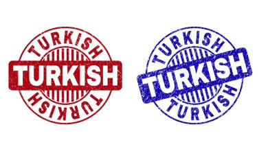 Grunge Türk dokulu yuvarlak Filigranlar