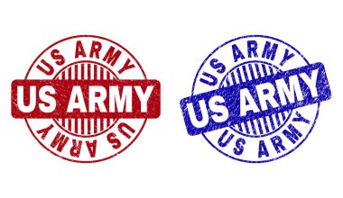 Grunge US Army dokulu yuvarlak Filigranlar