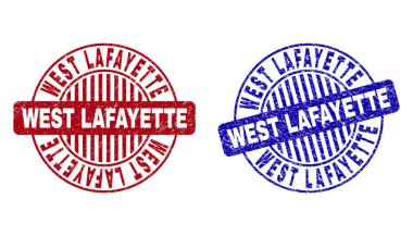 Grunge West Lafayette dokulu yuvarlak Filigranlar