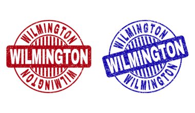 Grunge Wilmington dokulu yuvarlak pullar