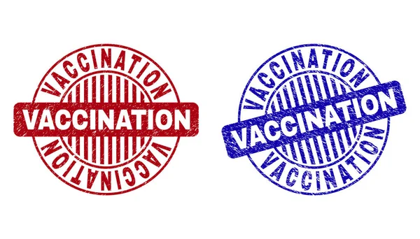 大疫苗接种纹理圆形水印 — 图库矢量图片