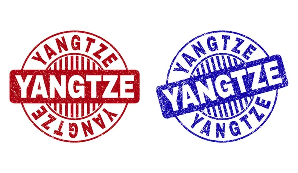 Grunge Yangtze dokulu yuvarlak pullar
