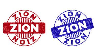 Grunge Zion çizik yuvarlak Filigranlar