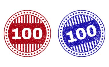 Grunge 100 dokulu yuvarlak Filigranlar