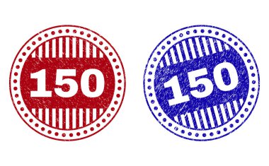 Grunge 150 çizik yuvarlak pullar