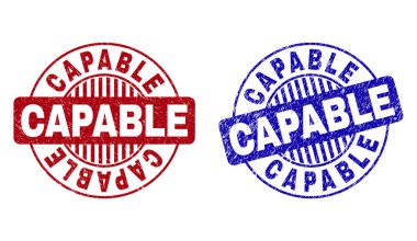 Grunge yetenekli çizik yuvarlak Filigranlar