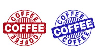 Grunge kahve çizik yuvarlak Filigranlar