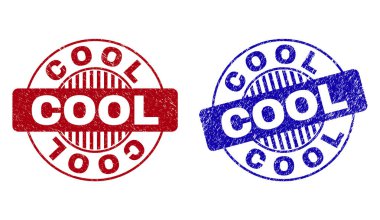 Grunge Cool çizik yuvarlak pullar