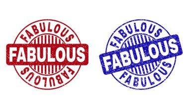 Grunge Fabulous dokulu yuvarlak pullar