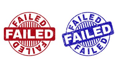 Grunge başarısız dokulu yuvarlak Filigranlar