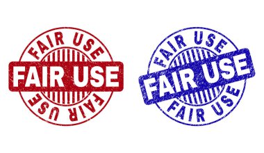 Grunge Fuar kullanımı çizik yuvarlak pullar