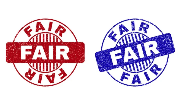 Grunge Fair dokulu yuvarlak pul mühürler