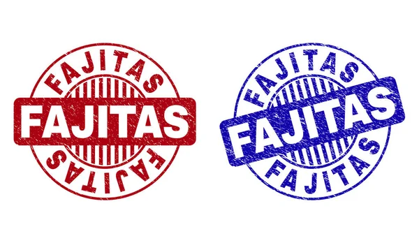 Grunge fajitas çizik yuvarlak damga Seals