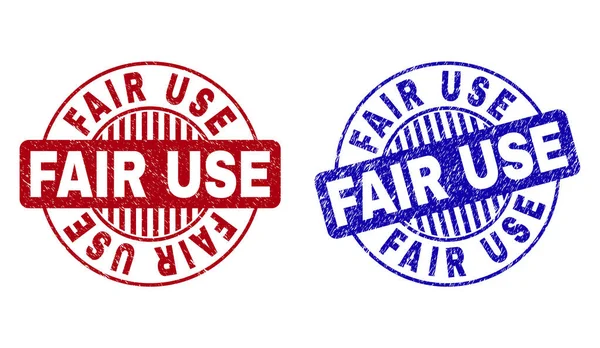 Grunge Fuar kullanımı çizik yuvarlak pullar