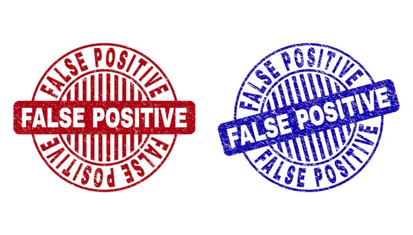 Grunge FALSE POSITIVO Texturizado redondo marcas de agua — Archivo Imágenes Vectoriales