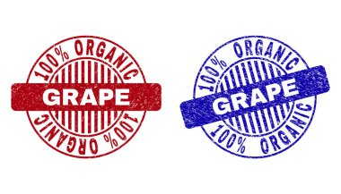 Grunge 100 Percents Organik üzüm dokulu yuvarlak pullar