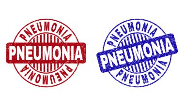 Grunge Pnömoni Çizik Yuvarlak Pullar