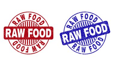 Grunge Çiğ Gıda Dokulu Yuvarlak Filigranlar