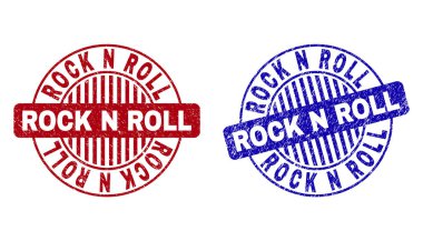 Grunge Rock N Roll Dokulu Yuvarlak Filigranlar