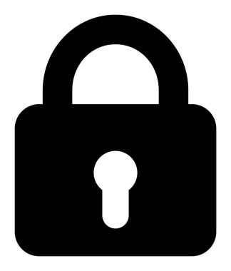 Kilit - Vektör Simgesi ResmiStencils